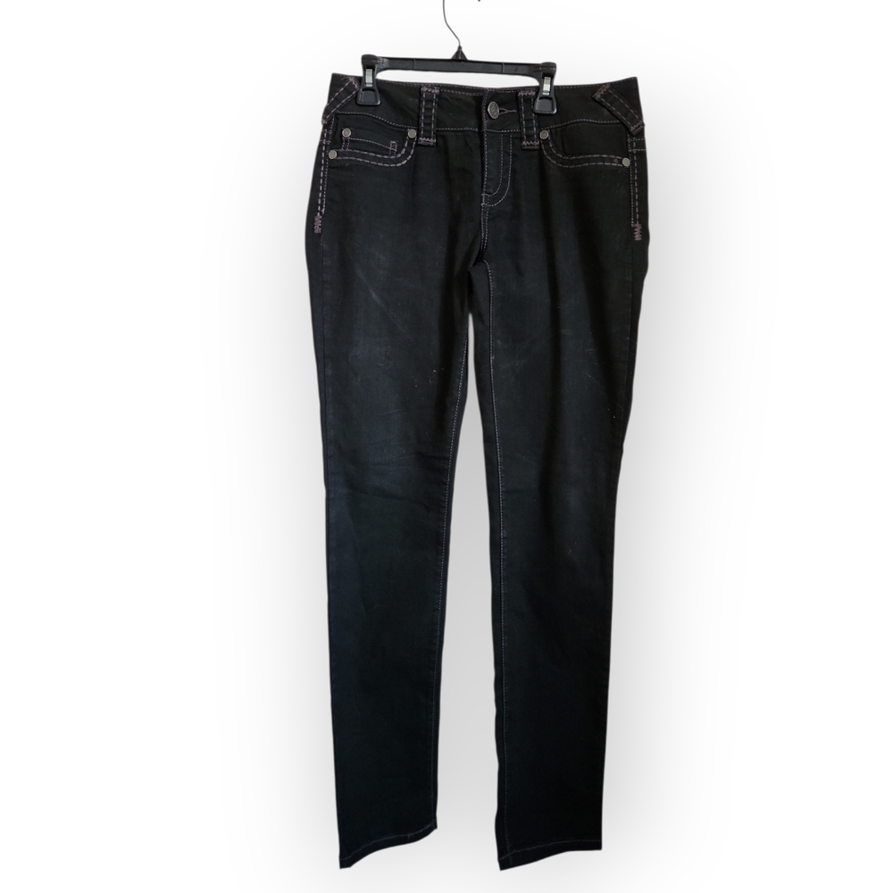 Maurices Womens Medium Demin Black Skinny Jeans